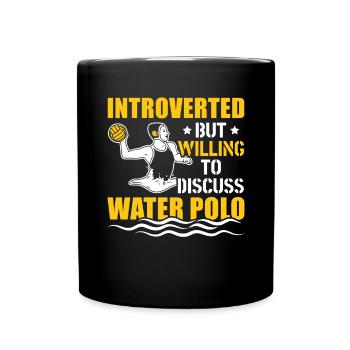 Water Polo Wasserball - Full Colour Mug - black - Front