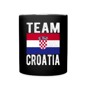 Croatia Flag - Full Colour Mug - black - Front