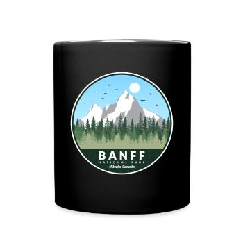 Banff Alberta National Park Canada Souvenir Hiking - Full Colour Mug - black - Front