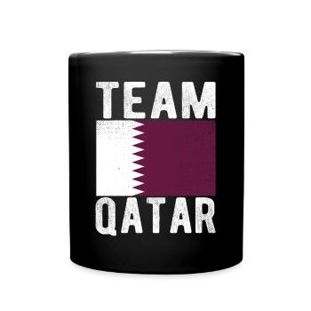 Qatar Flag - Full Colour Mug - black - Front
