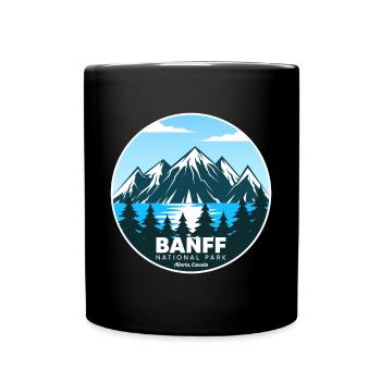 Banff National Park Alberta Lake Canada Souvenir - Full Colour Mug - black - Front