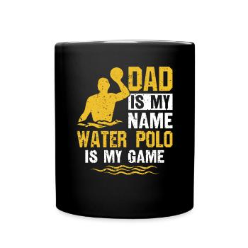 Water Polo Wasserball - Full Colour Mug - black - Front