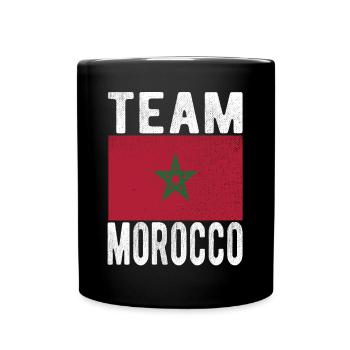 Morocco Flag - Full Colour Mug - black - Front