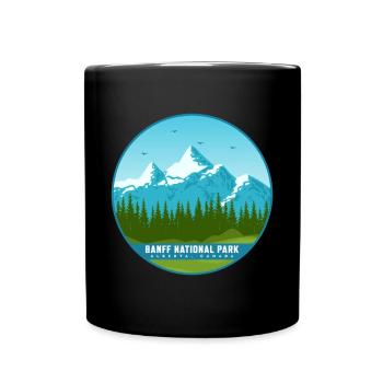 Banff Canada National Park Alberta Souvenir Hiking - Full Colour Mug - black - Front
