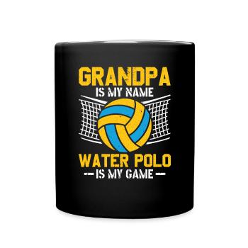 Water Polo Wasserball - Full Colour Mug - black - Front
