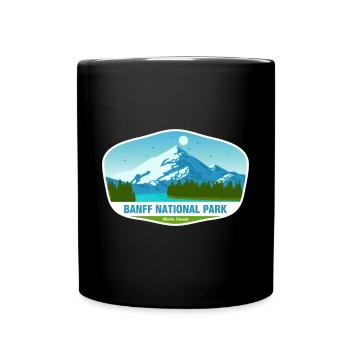 Banff Canada National Park Alberta Souvenir Hiking - Full Colour Mug - black - Front
