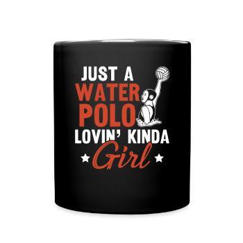 Water Polo Wasserball - Full Colour Mug - black - Front