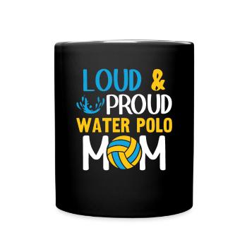 Water Polo Wasserball - Full Colour Mug - black - Front