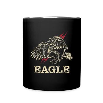 Eagle Love Birds Fauconnerie Oiseaux de proie Faucon Faucon Faucon - Mug uni - noir - Devant