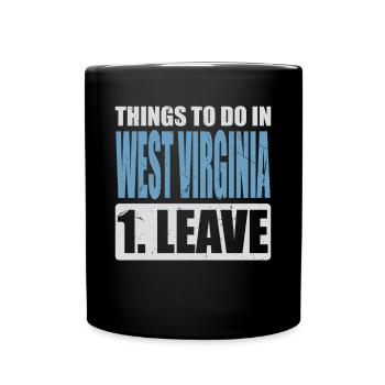 West Virginia Memes - Full Colour Mug - black - Front