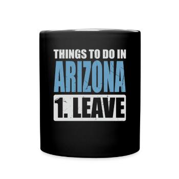Arizona Meme - Tasse einfarbig - Schwarz - Vorne