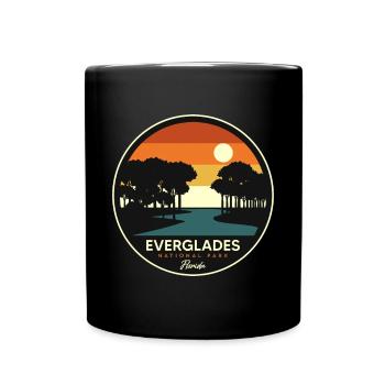 Parc national des Everglades Souvenir Floride Randonnée - Mug uni - noir - Devant