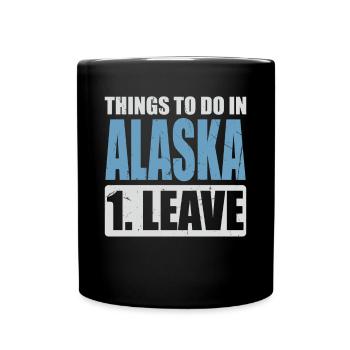 Alaska Meme - Tasse einfarbig - Schwarz - Vorne