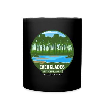 Parc national des Everglades Floride Randonnée Crocodile - Mug uni - noir - Devant