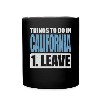 Mème californien - Mug uni - noir - Devant