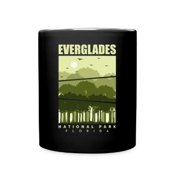 Florida Everglades National Park Souvenir Wanderkr - Tasse einfarbig - Schwarz - Vorne