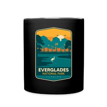 Florida National Park Everglades Souvenir Wanderkr - Tasse einfarbig - Schwarz - Vorne