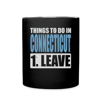 Connecticut Meme - Full Colour Mug - black - Front