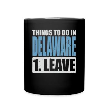 Delaware Meme - Tasse einfarbig - Schwarz - Vorne