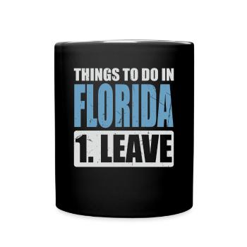 Florida Meme - Tasse einfarbig - Schwarz - Vorne