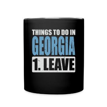 Georgia Meme - Tasse einfarbig - Schwarz - Vorne