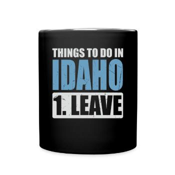 Idaho Meme - Tasse einfarbig - Schwarz - Vorne