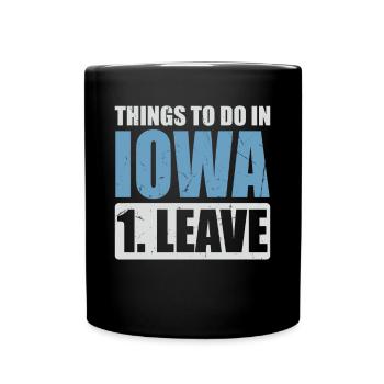 Iowa Meme - Full Colour Mug - black - Front