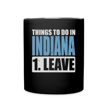 Indiana Meme - Tasse einfarbig - Schwarz - Vorne