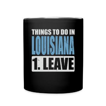 Mème de Louisiane - Mug uni - noir - Devant