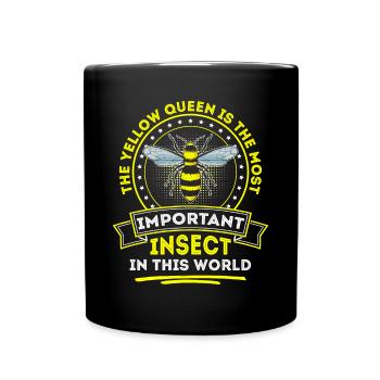 La reine jaune est la plus importante ... Apiculteur - Mug uni - noir - Devant