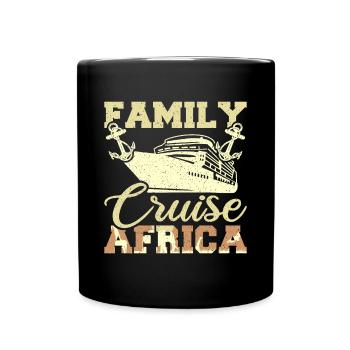 Couple familial Croisière Afrique - Mug uni - noir - Devant