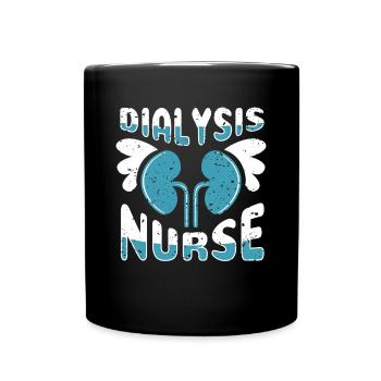 Dialysis Nurse Shirt Gift - Full Colour Mug - black - Front
