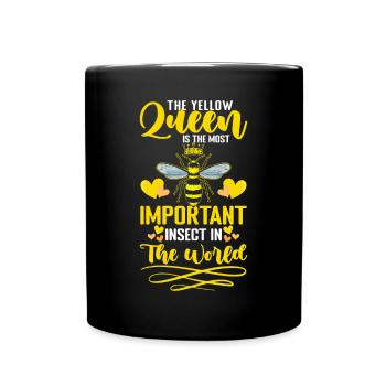 La reine jaune est la plus importante ... Apiculteur - Mug uni - noir - Devant