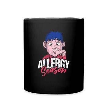 Cadeau de chemise de saison des allergies - Mug uni - noir - Devant