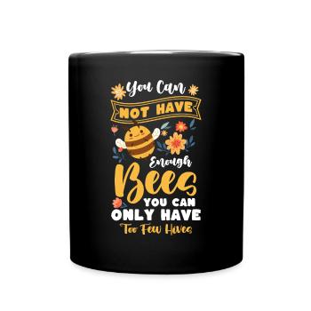 Chemise d’apiculteur Abeilles cadeaux - Mug uni - noir - Devant