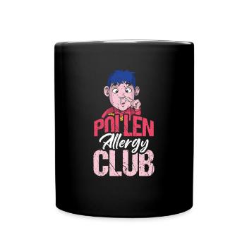 Cadeau de chemise Pollen Allergy Club - Mug uni - noir - Devant