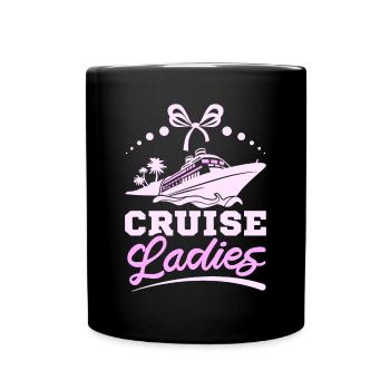 Girls Cruising party ship Cruise ladies - Full Colour Mug - black - Front