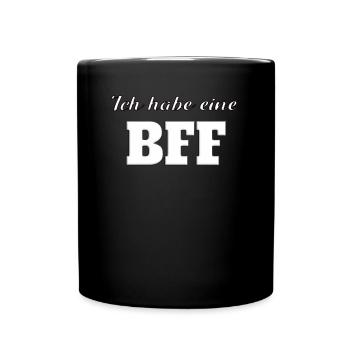 Geschenkidee Freundin schwester - Tasse einfarbig - Schwarz - Vorne