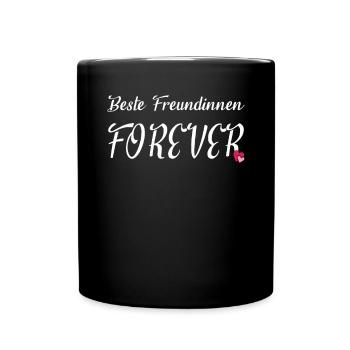 Geschenkidee Freundin schwester - Tasse einfarbig - Schwarz - Vorne