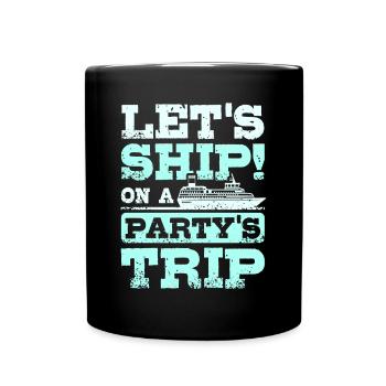 Croisière à bord d’un voyage de fête - Mug uni - noir - Devant