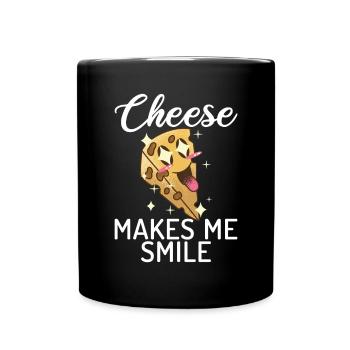 Snack Cheese Lover Cheese Gift - Mug uni - noir - Devant