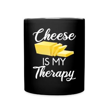 Snack Cheese Lover Cheese Gift - Mug uni - noir - Devant