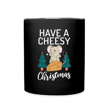 Snack Cheese Lover Cheese Gift - Mug uni - noir - Devant