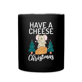 Snack Käse Liebhaber Käse Geschenk - Tasse einfarbig - Schwarz - Vorne