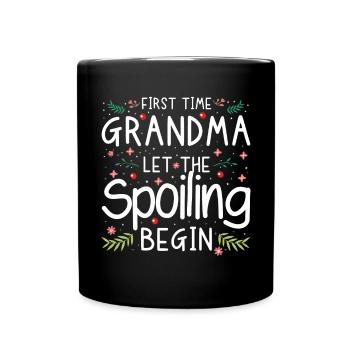 Pour la première fois, grand-mère a laissé le butin nouvelle grand-mère - Mug uni - noir - Devant