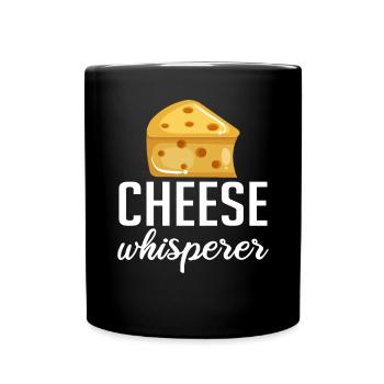 Snack Käse Liebhaber Käse Geschenk - Tasse einfarbig - Schwarz - Vorne
