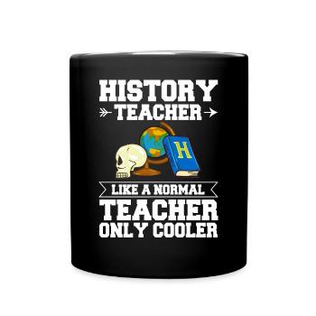Geschichte Lehrer Lektion Professor Historiker - Tasse einfarbig - Schwarz - Vorne