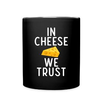 Snack Cheese Lover Cheese Gift - Full Colour Mug - black - Front