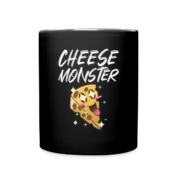Snack Cheese Lover Cheese Gift - Full Colour Mug - black - Front