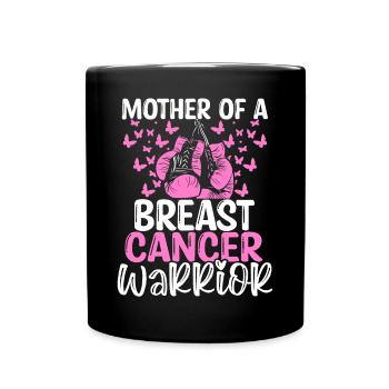 Breast Cancer Awareness Mom Mothers Day Mama - Tasse einfarbig - Schwarz - Vorne